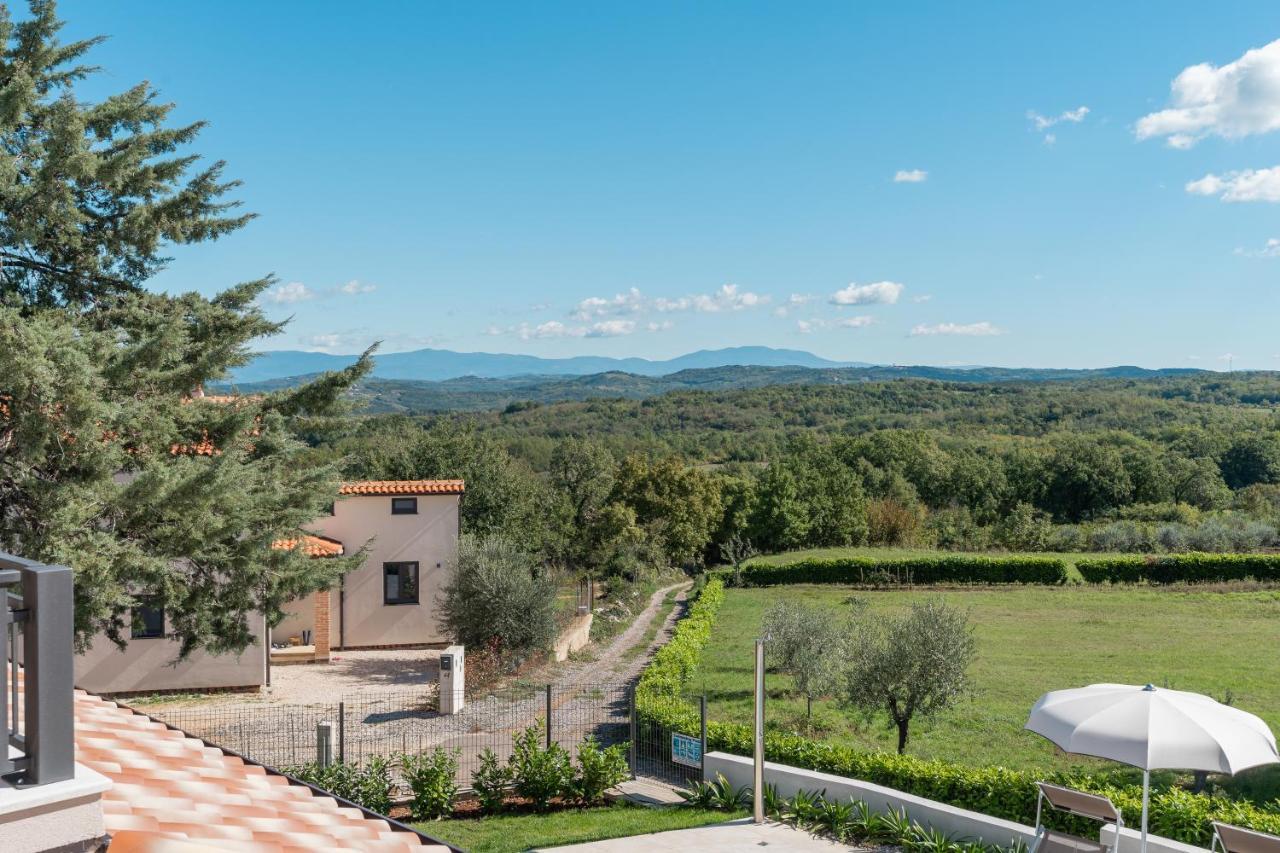 Villa Atop The Village With Stunning View Vižinada Kültér fotó